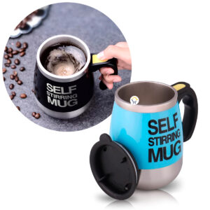 taza eléctrica mezcladora para café y bebidas